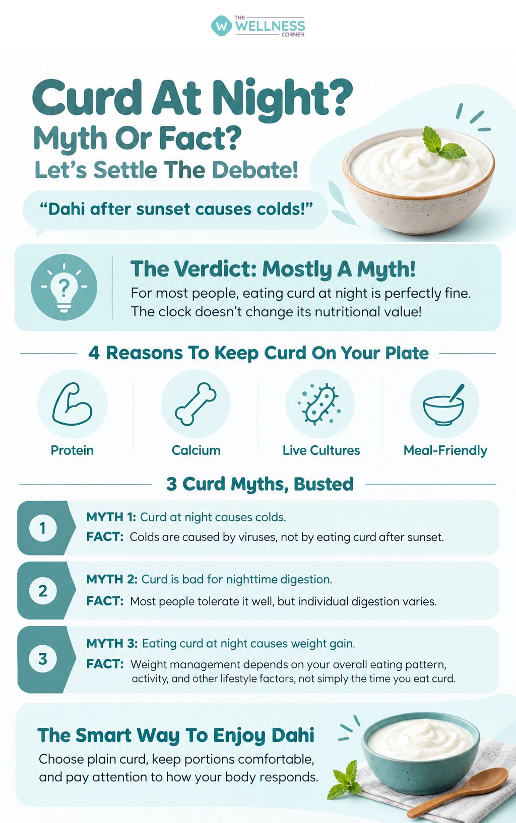 can we eat curd at night
